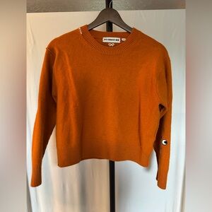 Anya Hindmarch x Uniqlo Orange Crewneck Sweater